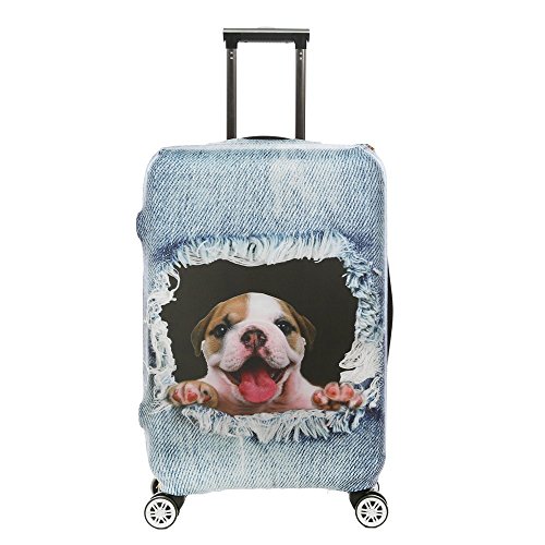 Luggage Cover Protective SINOKAL 3D Suitcase Protector Covers with Zipper for Travel 20 24 26 28 29 30 31 inch (Only Cover)