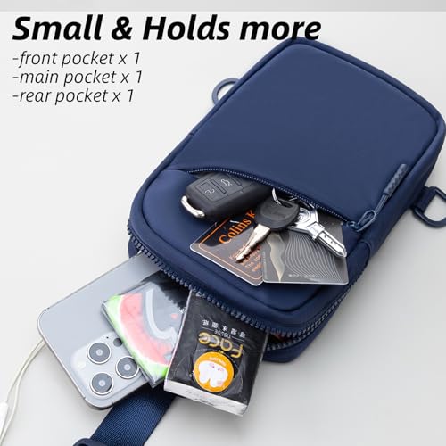 USHAKE Small Sling Bag for Women and Men, Water Resistant Crossbody Chest Bag Small Travel Bag for Casual, Travelling, Sport4