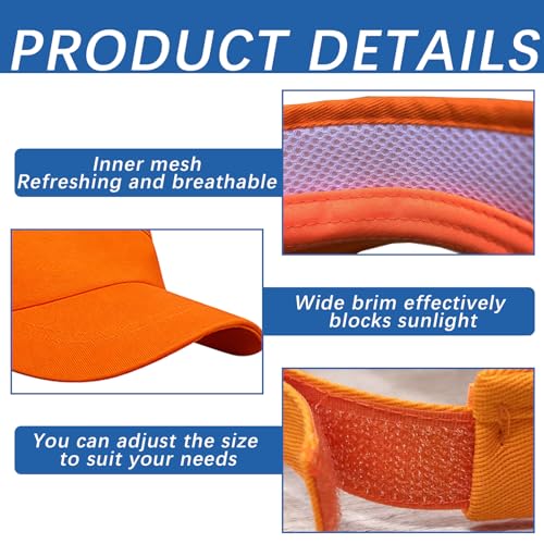 Image of Adjustable Sport Sun Visor Hats Bulk Solid Color Blank Golf Cap Anti Ultraviolet for Beach Tennis Baseball