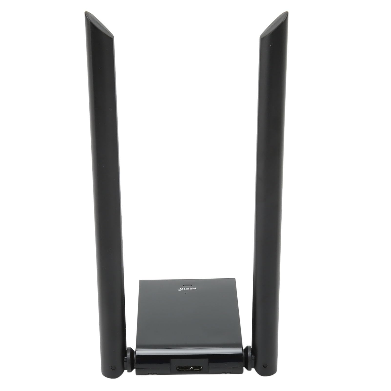 Adapter USB AX1800 WiFi 6 Dwuzakresowy Adapter 1800 Mb/s 2,4 GHz/5 GHz z 2 Antenami 5 DBi o Wysokim Wzmocnieniu MU MIMO OFDMA Szyfrowanie WPA3 dla Laptopa 11/10 PC