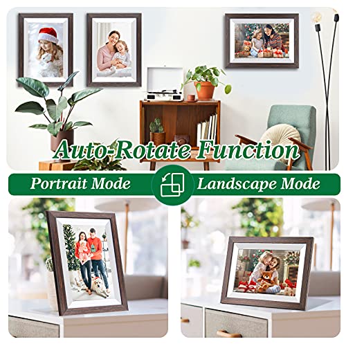10.1 Inch Brown Wood Frame