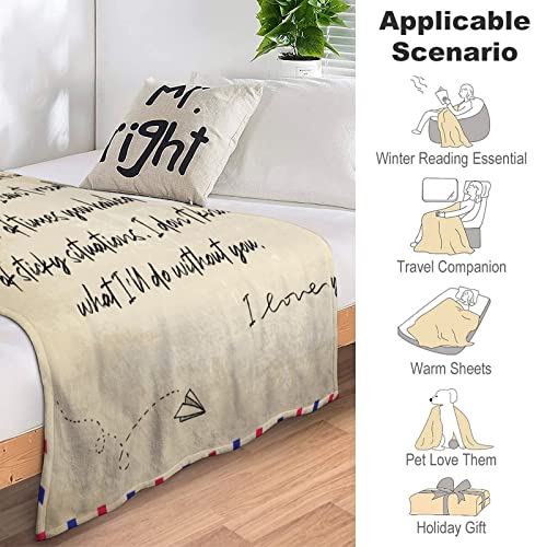 Couverture en flanelle cadeaux pour père et plaid chaud de canapé