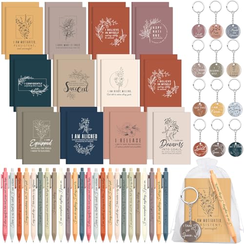 Mooliwe 24 Set Positive Affirmation Gift Set Gratitude Notebooks with