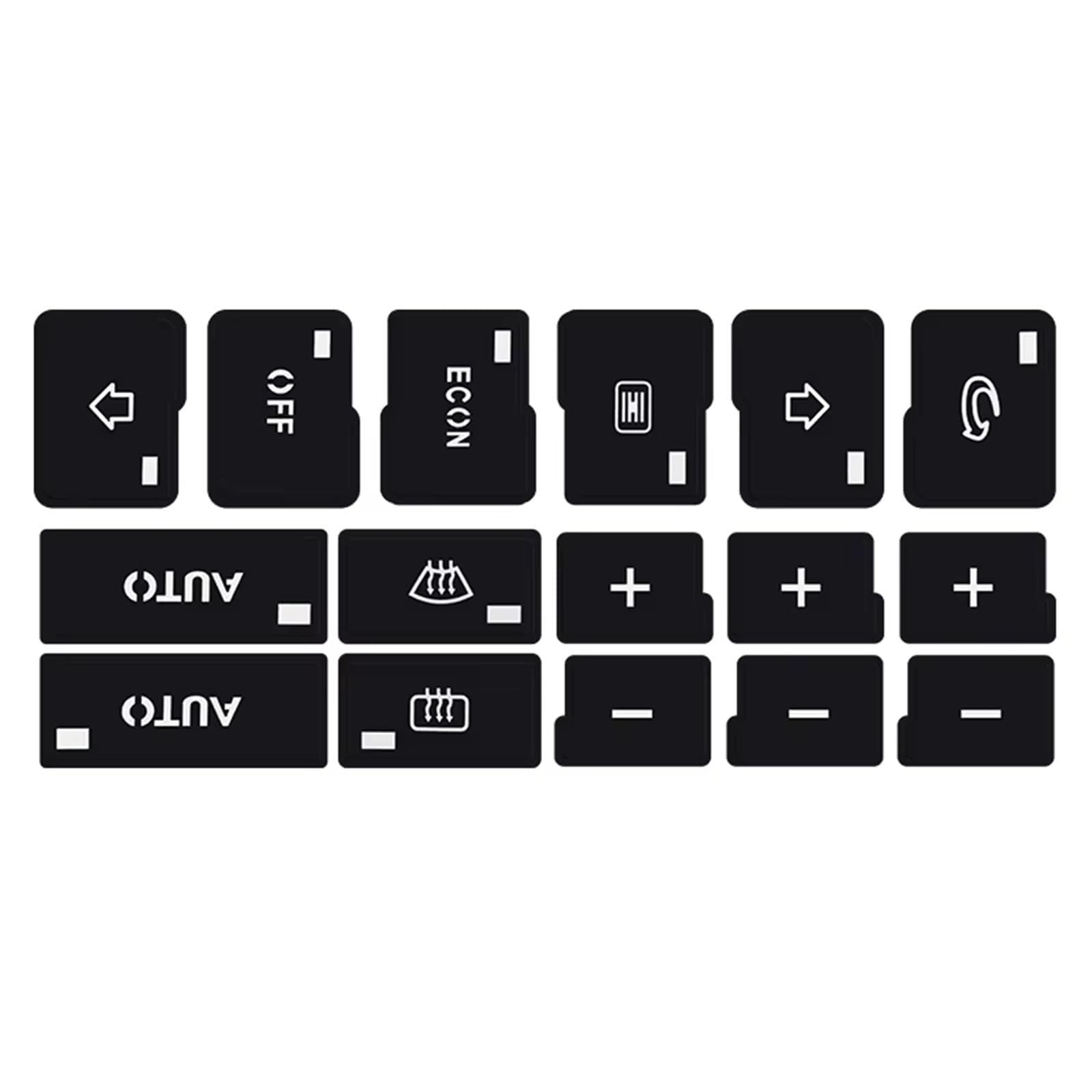 Repair Compatible with for B6 for B7 2000 2001 2002 2003 2004 Car Air Condition AC Climate Control Button Repair Stickers Decals