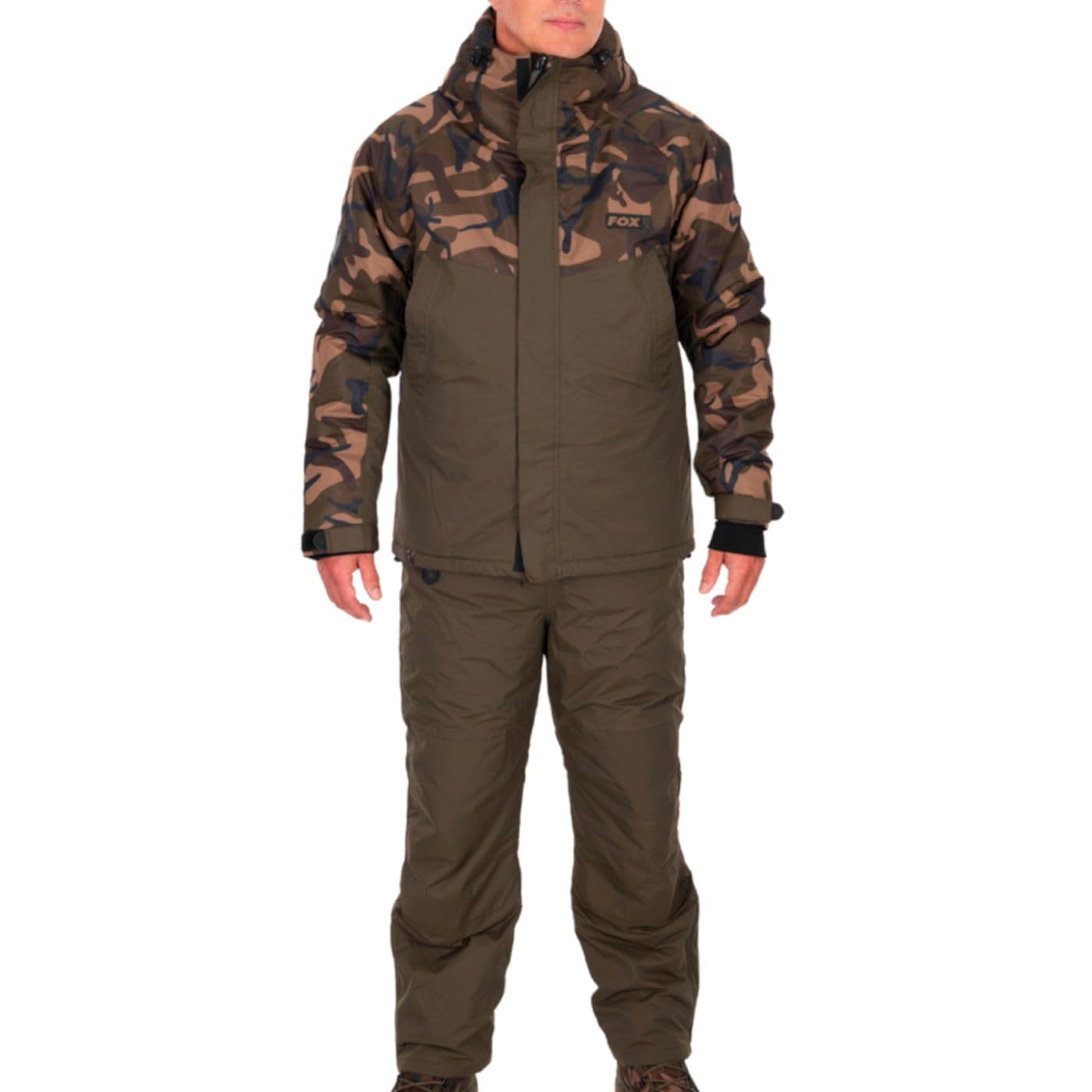 Fox Khaki/Camo Wintersuit - Thermoanzug, Angelanzug, Regenanzug für Angler