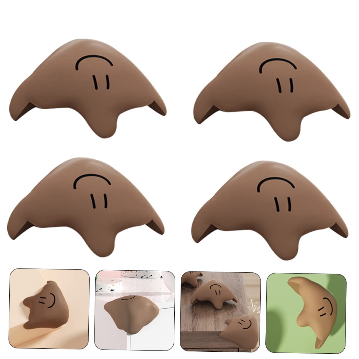 Toyvian Café 20 Piezas Protector De Esquina De Mesa Esquina De Silicona Protector De Esquinas Bebe Cojín De La Esquina De La Mesa Proteccion Esquina De Muebles Gel De Sílice Bebé