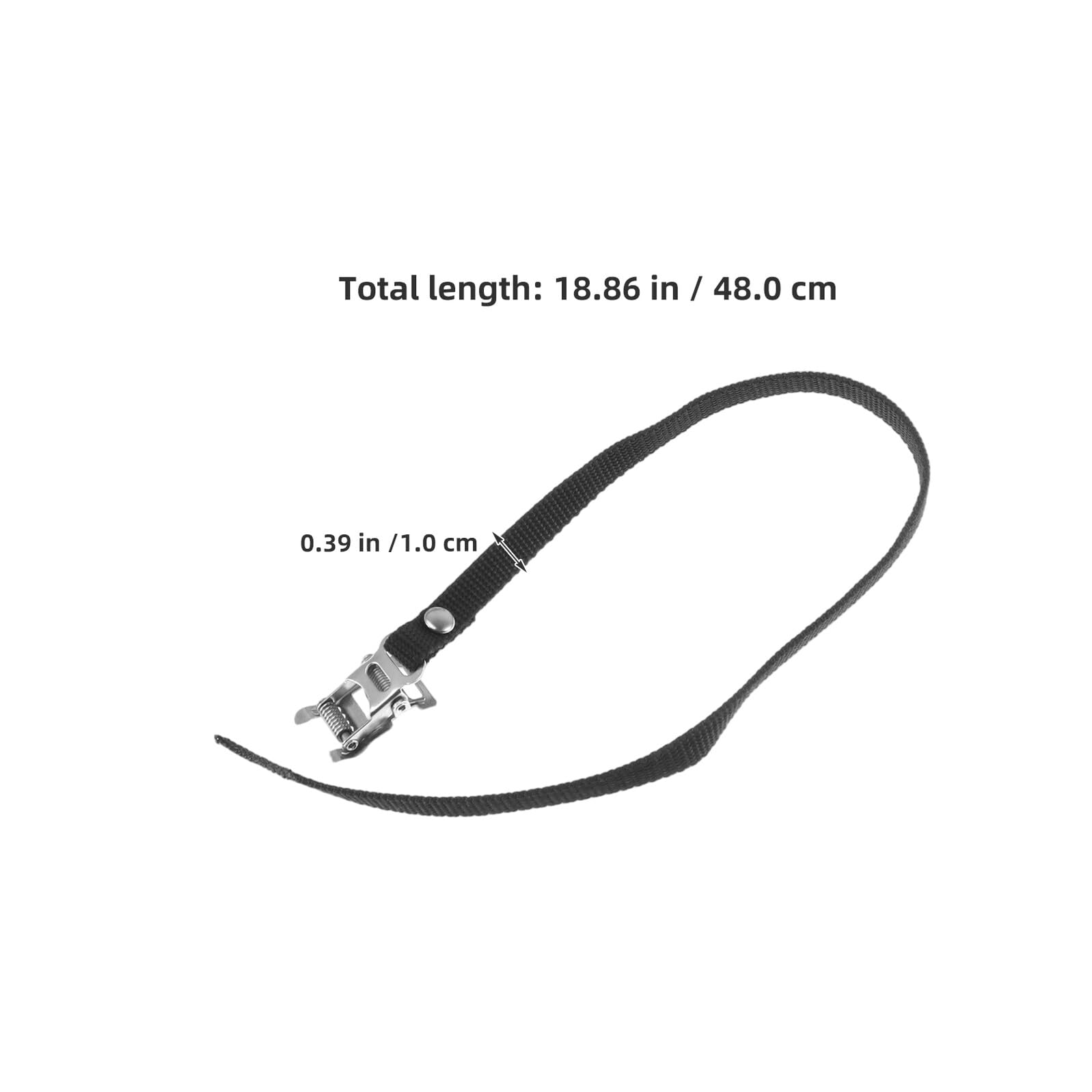 POPETPOP 6 pezzi Cinghie Pedali Bici Regolabili con Toe Clip Antiscivolo per Mountain e Road Bike Sicurezza e Comfort Ergonomico per Pedalate Stabili e Facili da Installare