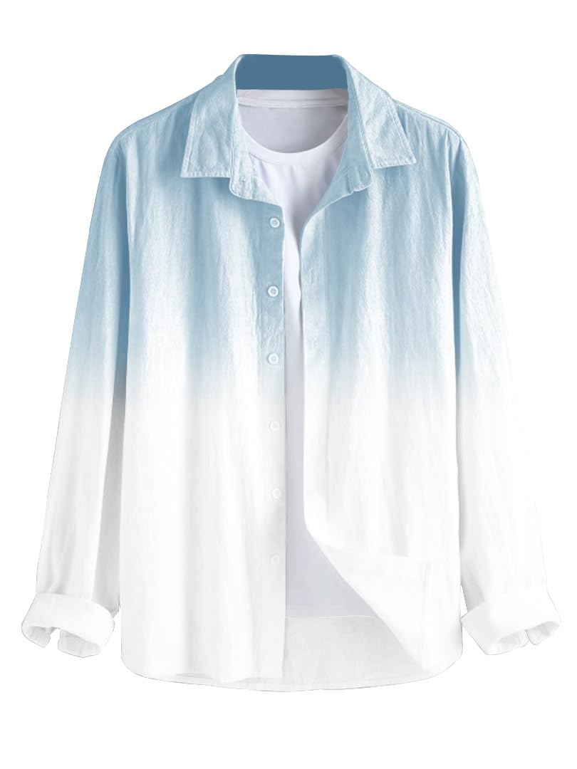 Men's Solid Slim Fit Cotton Casual Shirt || Men Stylish Shirt || Spread Collar & Full Sleeves