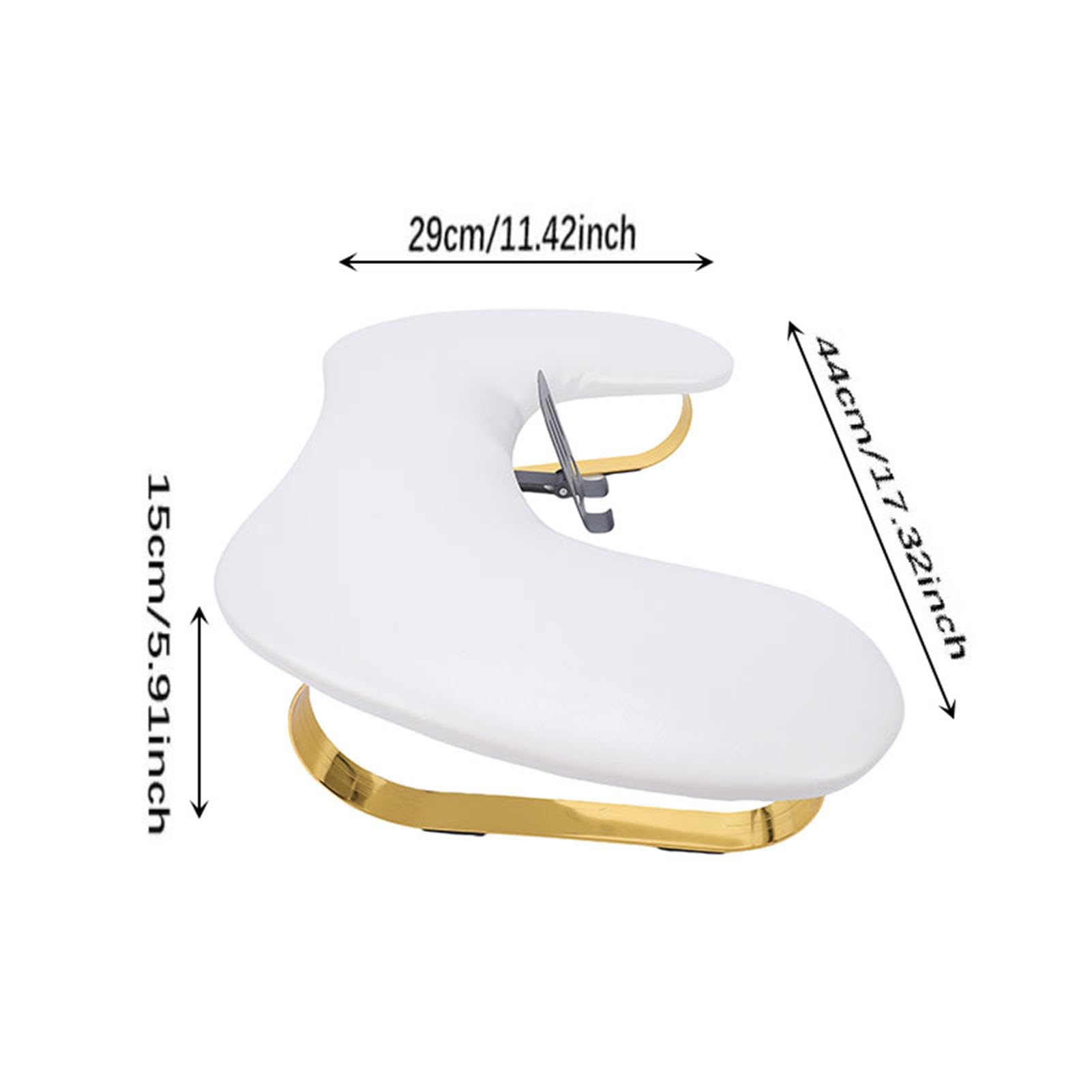 Cuscino per le Multifunzionale Design Ergonomico Poggiabraccio per Unghie Facile Pulire per Manicure (WHITE)