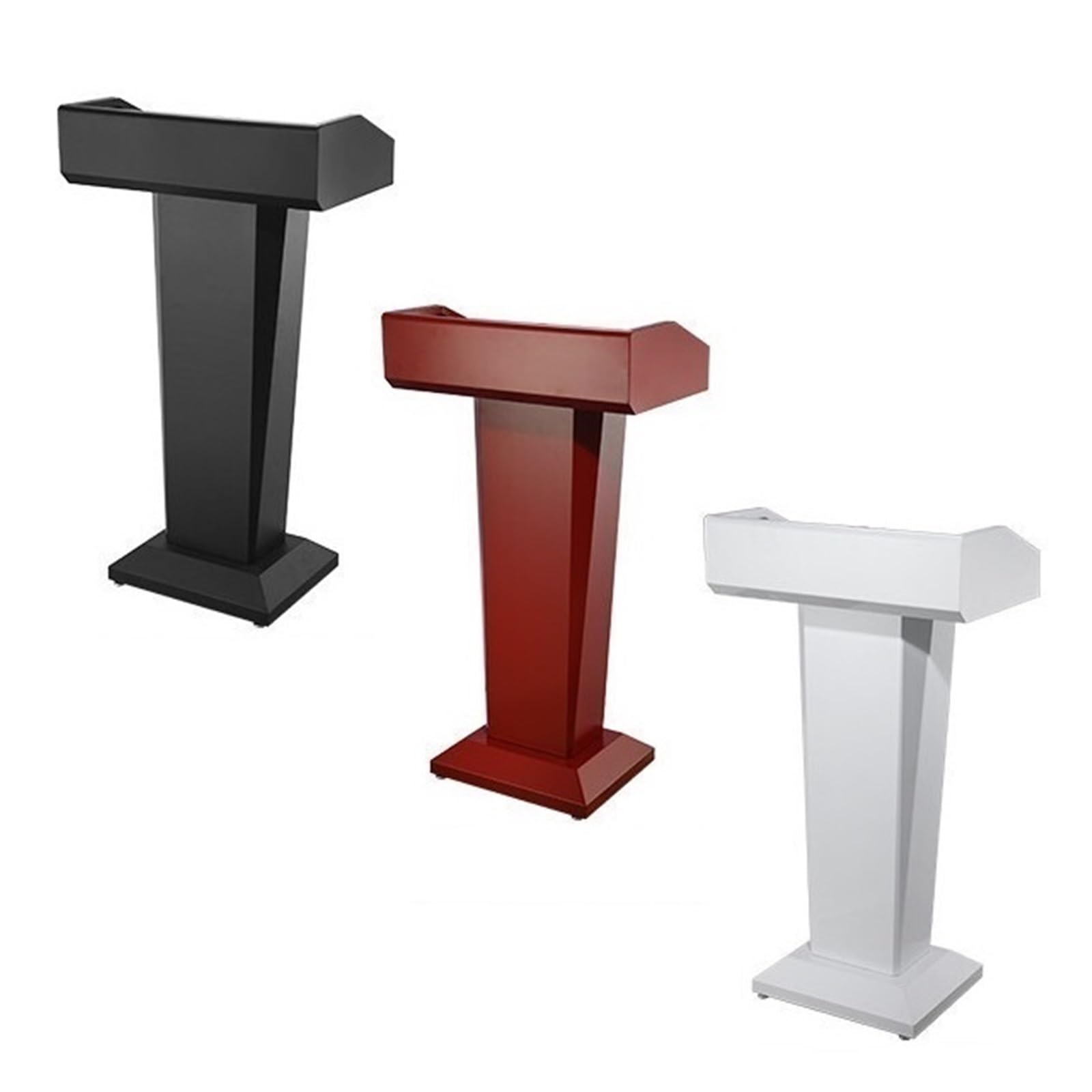 Hotelowy stół recepcyjny podium, stół powitalny, podium, stojak na stół ze stali nierdzewnej (Red)