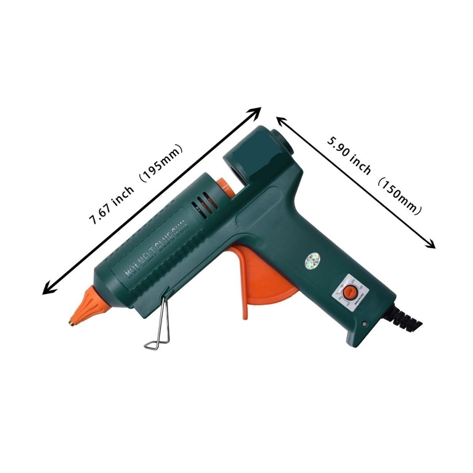 Pistolet Do Klejenia Na Gorąco Szczelna Miedziana Dysza Regulacja Temperatury Narzędzie Do Naprawy Procesu Funkcja Automatycznej Regulacji Napięcia Szerokie Zastosowanie(SET-C)
