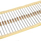 präzisions widerstand 1000 ohm 0,25W Belastbarkeit bei 70°C Widerstand nach Auswahl, 30 Stück,12 Werte zur Auswahl, Kohleschicht 0.25W 5% Widerstände Resistor elpohl® (1000 Ohm = 1 kOhm)