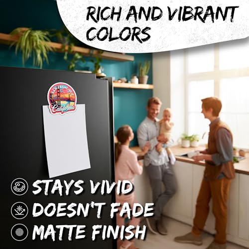 Imanes decorativos vinilo 4 pulgadas 2-pack San Francisco miniatura 4