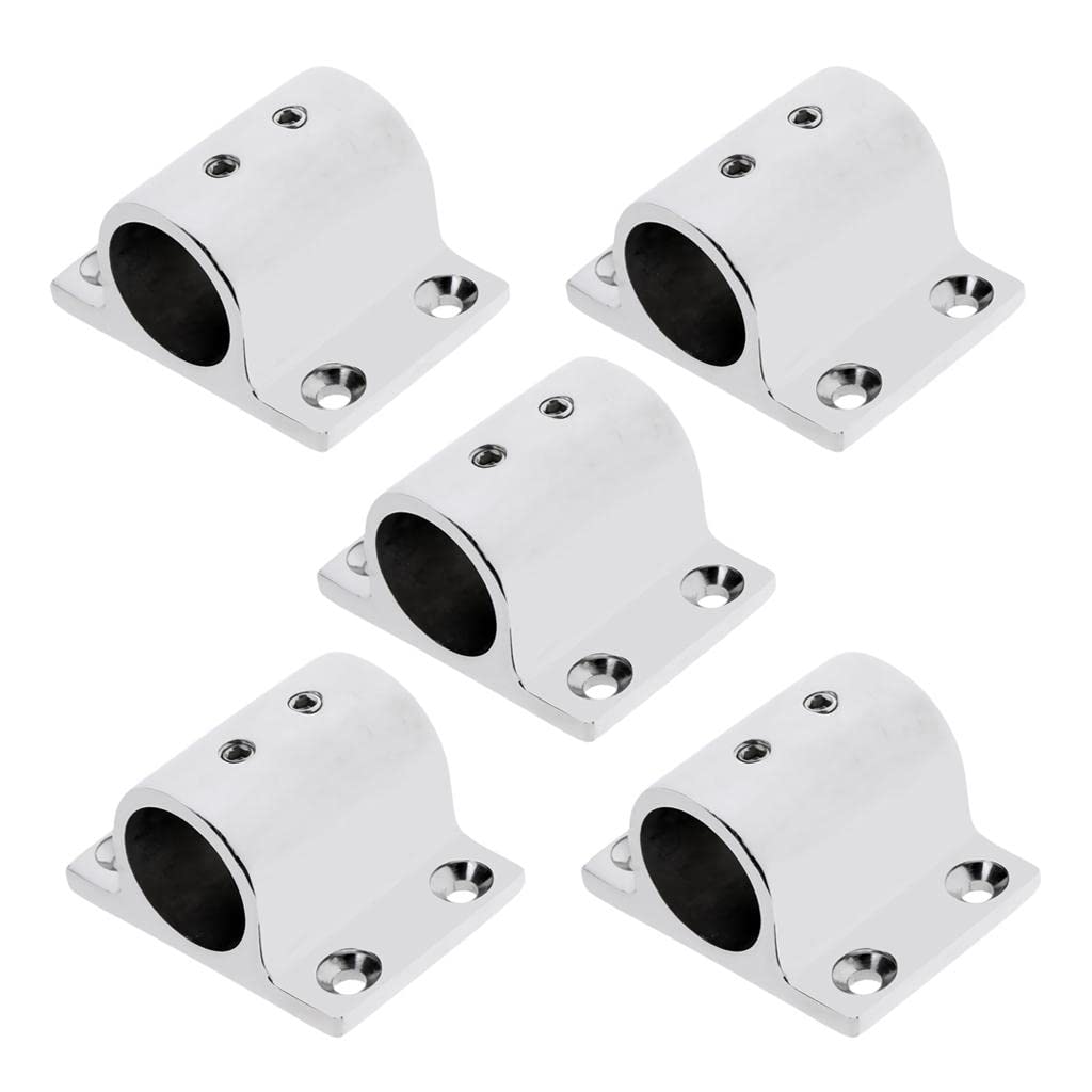 The Style Sutra 5x Boat Hand Rail Fittings 90 Degree Rectangle Base Hardware for 1in Tube|Motors | Parts & Accessories | Boat Parts |5 Pieces Boat Hand Rail Fitting-image-13