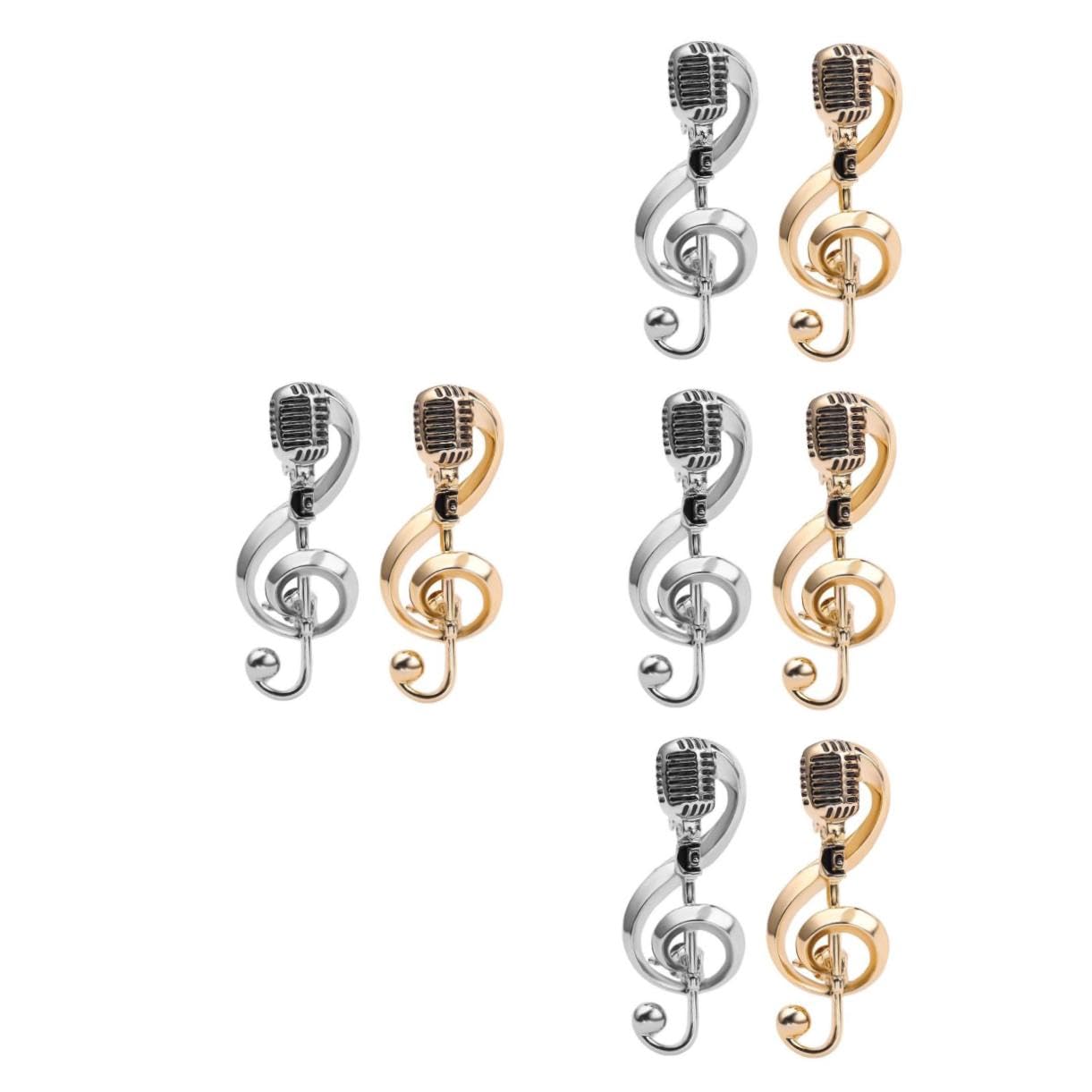Adesivi per Piastre in Acciaio Microfono Donne Accessori Classici Accessori per la Fascia Europea e Americana Fascifica della retrò DECARE Musica A ZINCI
