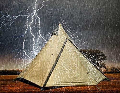 Miniatura 3 de GagalU Tienda de campaña pirámide tipi para adultos, tienda de campaña india tipi, tienda de campaña de doble capa para acampar al aire libre,