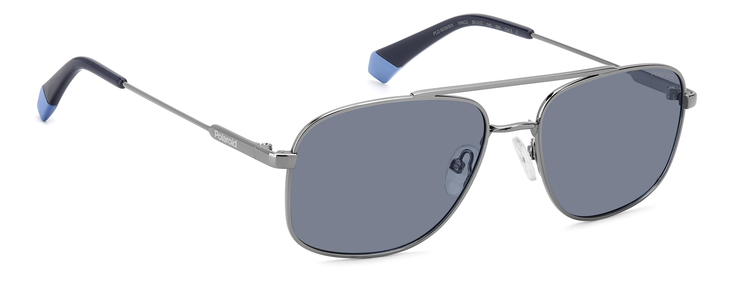 GAFAS POLAROID - Modelo: PLD 6235/S/X_ C: RUTHENIUM BLUE/Eye size: 56 - Bridge size: 17 Cura della persona e salute
