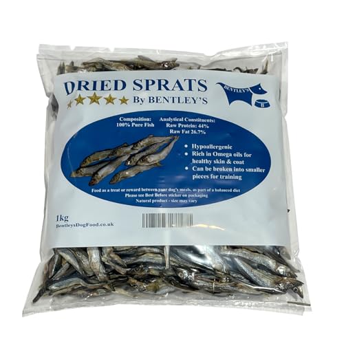 Sprats Secos, Comprar a granel, Pescado seco BARF Dieta (1 kg)