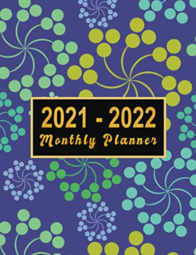 2021-2022 Monthly Planner: large see it bigger 2-year plan | Schedule Organizer - Agenda Plans For The Next Two Years, 24 Months Calendar with ... 2021 to Dec 2022 ) Flower Design for women