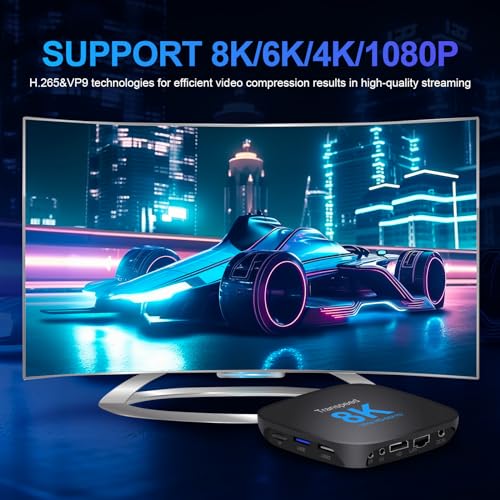 Android TV Box 13.0 2GB 16GB Support 8K 6K 2.4G 5.0G WiFi TV Box Android 2023 RK3528 Chipset with HDR10 BT5.0 USB 3.0 3D 100M Ethernet - Thumbnail 3