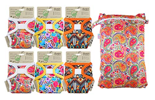 Petit Lulu 6 AIO Pannolino Tascabile con Inserti +...