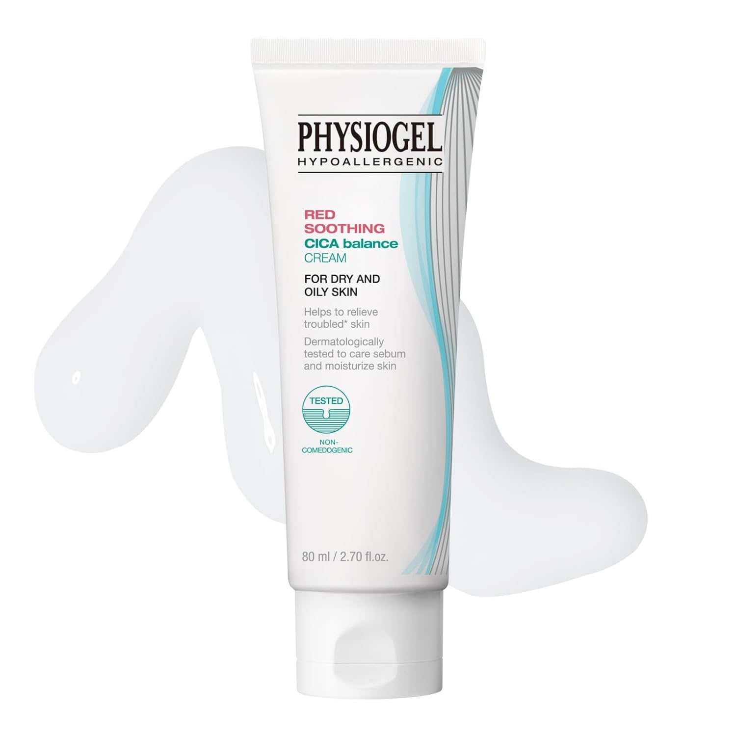 Physiogel Moisturizer Cream, Korean skin care, Soothes Irritation & Redness while Controlling Sebum, Cica, PEA, Niacinamide, Panthenol, Non-Comedogenic, Dermatologist-Tested, Lightweight Cream.