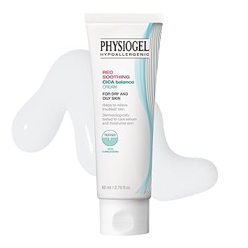PHYSIOGEL Cica Balance Face Cream for Oily & Sensitive Skin, Redness Soothing Moisturizer, 2.7 fl. oz.
