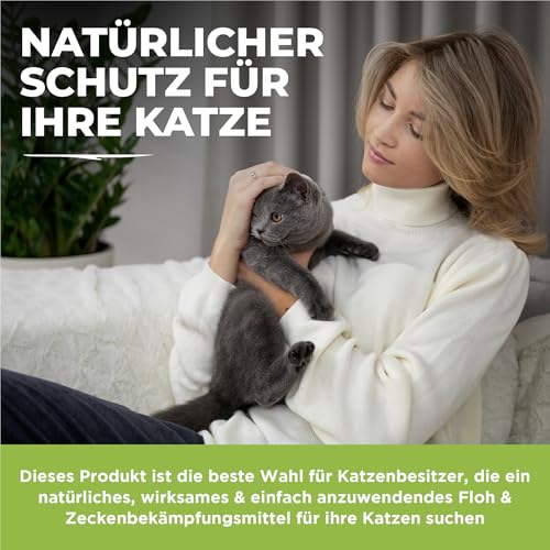 BUDDY'S BEST 50ml Spot On Flohmittel Katzen bei befall - Mittel gegen flöhe Katzen - Zeckenschutz Katze - Zeckenmittel flohmittel - Anti Floh Katze