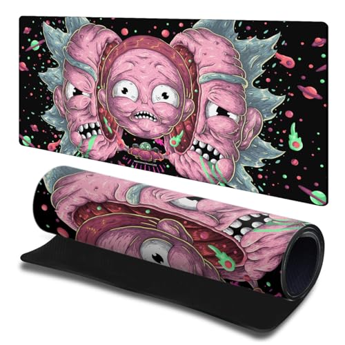 Tapis de souris Rick and Morty pour bureau gamer et clavier PC