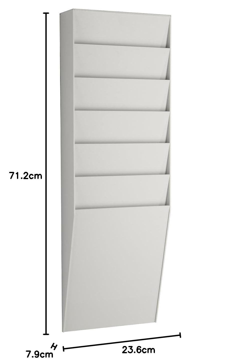 Paperflow A4V1X6.02 Trieur mural structure/case en polystyrène Gris