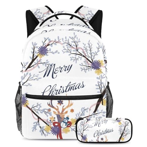 Sac à dos de Noël multicolore pour école et sortie enfants