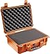 PELI 1450 Sturzfester Koffer für Empfindliches Equipment IP67 Wasser- und Staubdicht 15L Volumen, Mit Schaumstoffeinlage (Anpassbar) Orange 1450-000-150E Mit Schaum/Orange M
