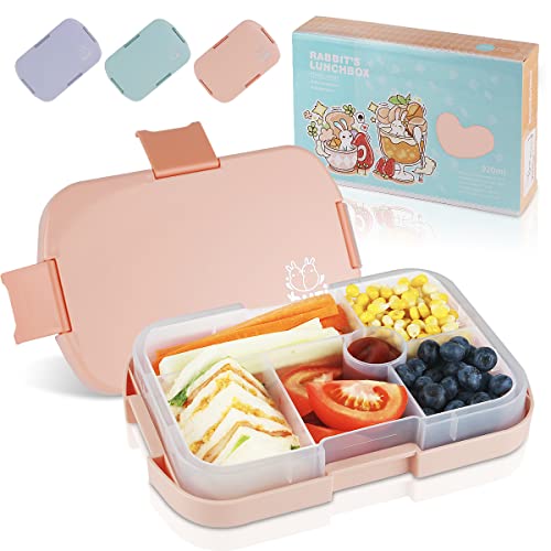 hombrima Kids Bento Lunch Box with 6 Compartments, Lunchboxes for Childrens Boys Girls Adults Work School BPA Free, Leakproof