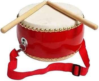 Amazon | xixining 和太鼓セット バチ1組 ストラップ付き 叩く