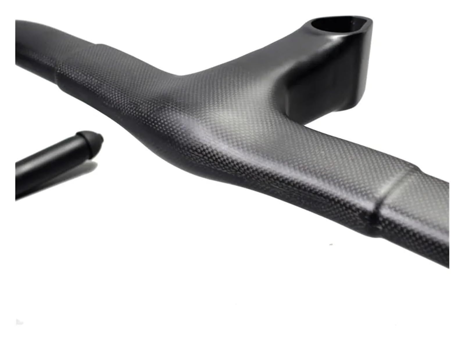 Manubrio per Bici da Corsa, Biciclette in fibra di carbonio completa, manubrio integrato, bici da strada e gravel, manubrio da corsa(420x120mm)