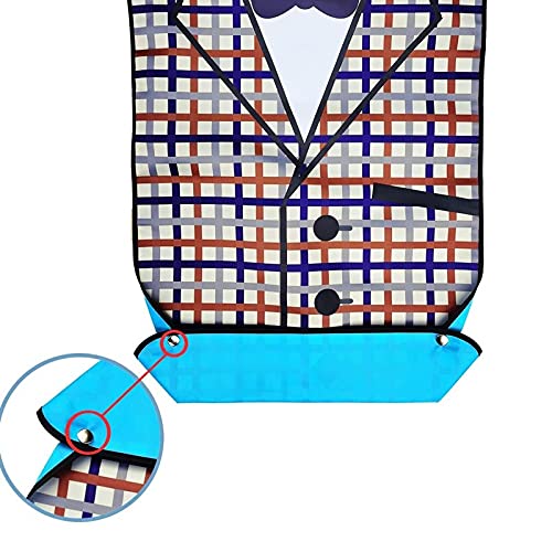 Grembiule impermeabile per adulti bavaglini per mangiare grembiule lavabile abbigliamento riutilizzabile per uomo donna grembiule