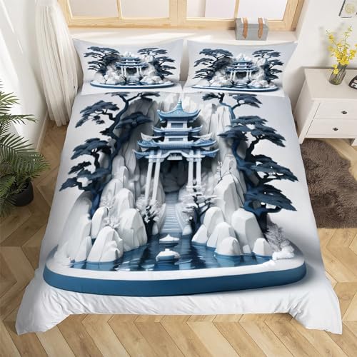 Drachen Bettwäsche Kinder - Microfaser Bettbezug Set 200x200cm Mit Reißverschluss