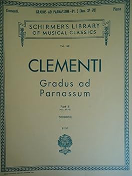 Paperback Clementi: Gradus ad Parnassum (Part II - Nos. 37-70) (Schirmer's Library of Musical Classics, Vol. 168) Book