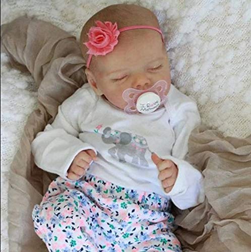SPFTOY Reborn Puppe, 18inch 46cm Weiches Vinyl Silikon Ganz Körper Reborn Babypuppen Handgemachte Junge Mädchen… – Bild 3