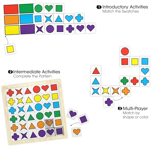 Image of Keeping Busy Match Shapes Dementia Activities for Seniors | Alzheimer Products for Elderly Patients | Fun Memory Game Toy & Cognitive Brain Puzzle for Senior Citizens w /Memory Loss or Alzheimers