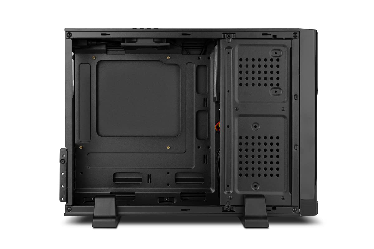NOX XTREME PRODUCTS Mini Tower LITE070 -NXLITE070- Mini Tower con alimentatore da 500 W, USB 3.0, ventola da 80 mm, Micro ATX; ITX, pannello frontale spazzolato, nero