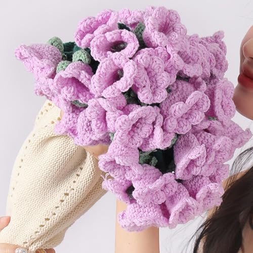 Crochet Kit Beginners, DIY Crochet Flower Bouquet Throw Blanket, Ultra-Soft