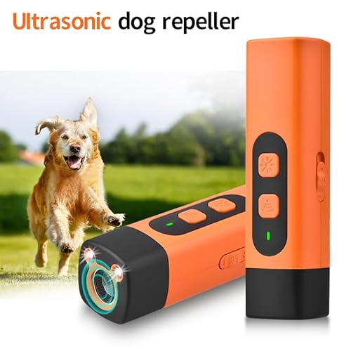 Friengood 2024 Dog Bark Deterrent,Rechargeable Sonic Dog Repeller,Safe 25Khz Sonic Frequency Transmitter,Anti Bark Device For Dogs,50Ft Range Professional Dog Training Tool,Led Indoor/Outdoor Barking Silencer. thumb #6