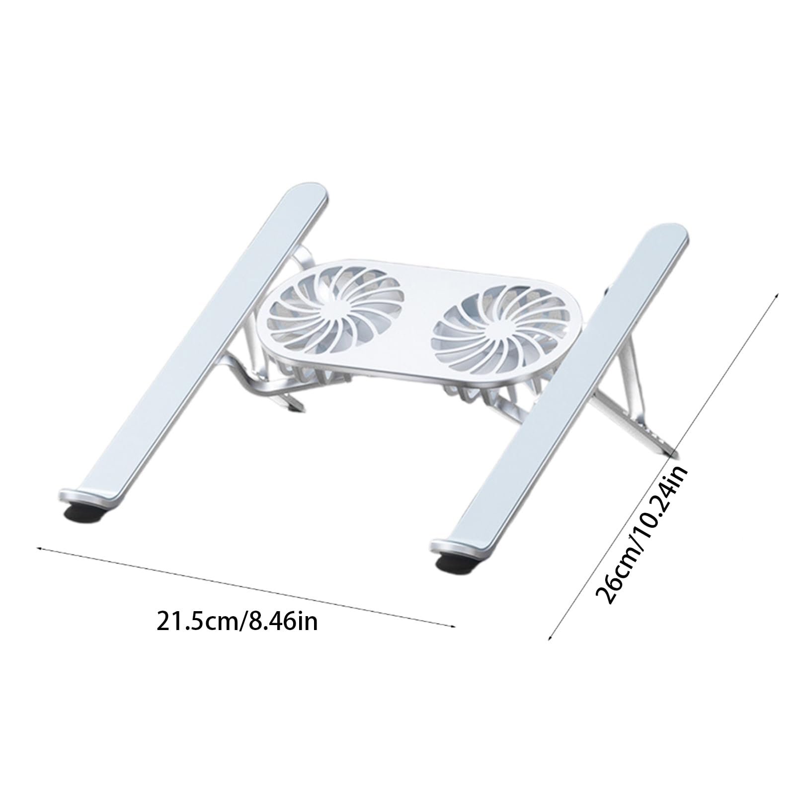 Supporto per dispositivi raffreddamento per laptop Supporto per notebook in alluminio con supporto per notebook con raffreddamento migliorato per piattaforma raffreddamento per laptop da 13-21