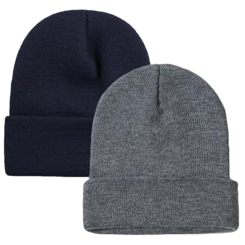 Image of ZOORON Beanie for Men Women Slouchy Winter Beanie Hats Cuffed Skull Caps