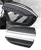 UNLRAE 2PCS Car Window Rain Guards,Car Accessories Waterproof Carbon Fiber Rearview Mirror Eyebrow Rain Guard,Automotive Rearview Mirror Sun Visor Protector,Fits Cars SUVs,Trucks,Rvs (Carbon Fiber)