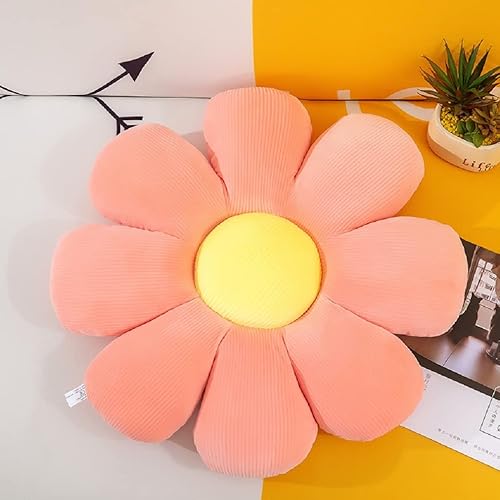 Miniatura 2 de Cojín suave en forma de flor para silla, cojín de felpa para decoración del hogar y oficina (40 x 40, rosa)