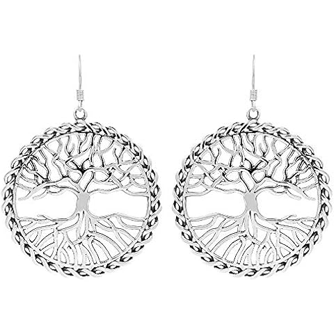 Tree of Life Earrings Sterling Silver, Silver Dangle Earrings for Women, Silver Earrings for Women, 925 Sterling Silver Earrings Cover