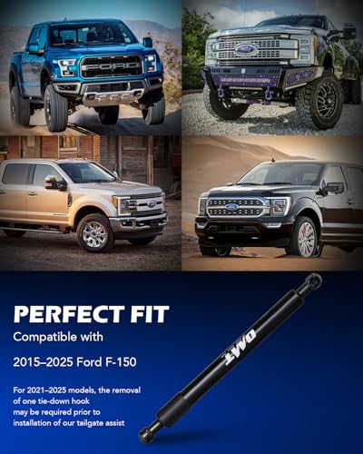 Image of Orion Motor Tech Compatible with 15-25 F150 Tailgate Assist Accessories, Truck Tail Gate Lift Assist Tailgate Shock Compatible with Ford F150 2015 2016 2017 2018 2019 2020 2021 2022 2023 2024 2025