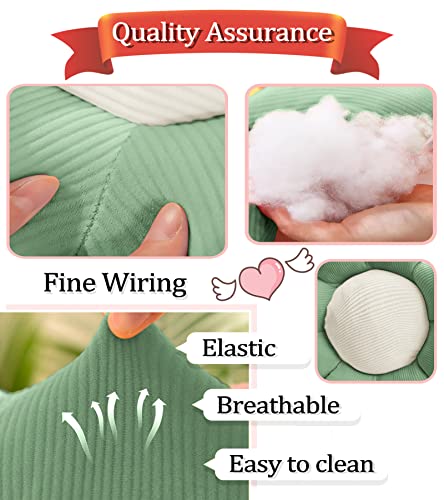 Lrkoayjgo Flower Pillow, Flower-Shaped Throw Pillow Butt Seating Cushion Flower Floor Pillow, Cute Decorative Plush Pillow For Chair Bed Sofa (Green, 15.75" #TOP5